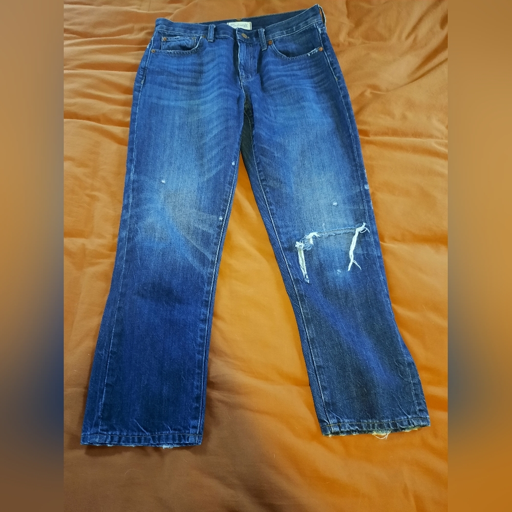 Madewell Straight Leg Cropped Jeans